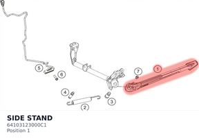Diagram preview: SIDE STAND (64103123000C1)