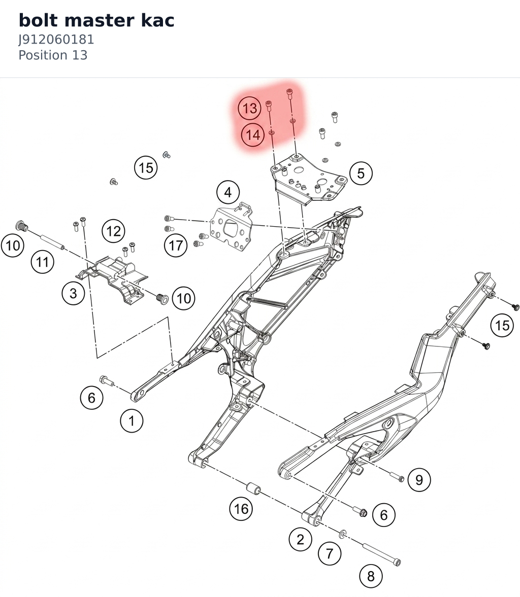 Diagram preview: bolt master kac (J912060181)