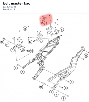 Diagram preview: bolt master kac (J912060181)