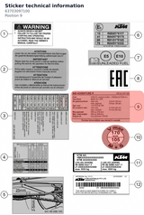 Diagram preview: Sticker technical information (63703097100)