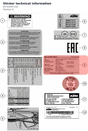 Diagram preview: Sticker technical information (63703097100)