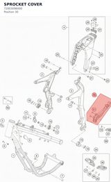 Diagram preview: SPROCKET COVER (72003096000)