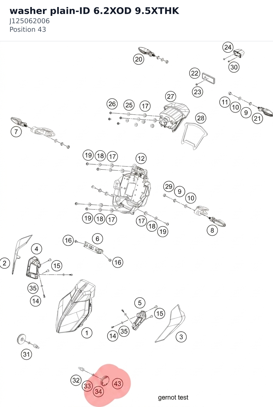 Diagram preview: washer plain-ID 6.2XOD 9.5XTHK (J125062006)