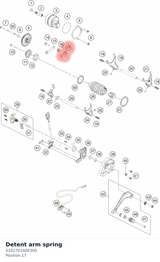Diagram preview: Detent arm spring (0102701400300)