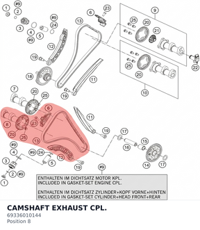 Diagram preview: CAMSHAFT EXHAUST CPL. (69336010144)