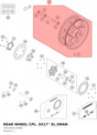 Diagram preview: REAR WHEEL CPL. 5X17'' EL.ORAN (76010001144EB)