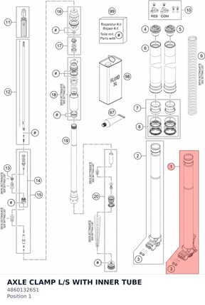 Diagram preview: AXLE CLAMP L/S WITH INNER TUBE (48601326S1)