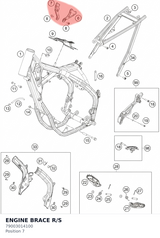 Diagram preview: ENGINE BRACE R/S (79003014100)
