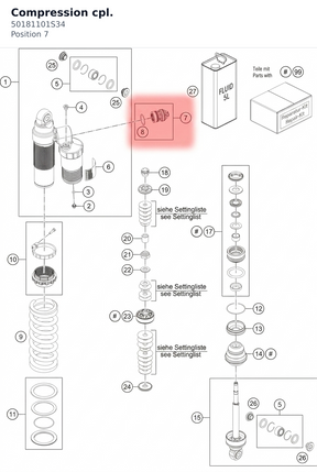Diagram preview: Compression cpl. (50181101S34)