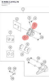Diagram preview: O-RING 2,57X1,78 (07700257178)