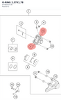 Diagram preview: O-RING 2,57X1,78 (07700257178)