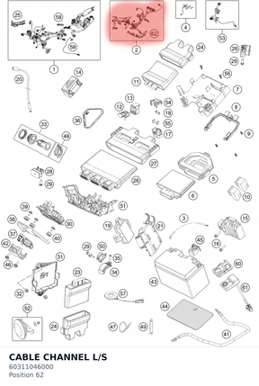 Diagram preview: CABLE CHANNEL L/S (60311046000)