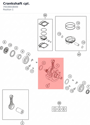 Diagram preview: Crankshaft cpl. (79330018000)