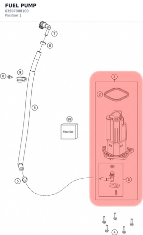 Diagram preview: FUEL PUMP (63507088100)