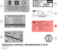 Diagram preview: EMISSION CONTROL INFORMATION 5 KTM (LI24-761-6)