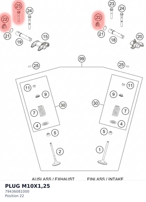 Diagram preview: PLUG M10X1,25 (79436081000)