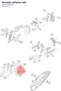Diagram preview: Bracket reflector left (C90712083000)