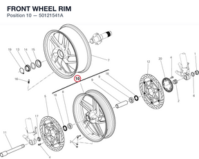 FRONT WHEEL RIM 50121541A diagram position