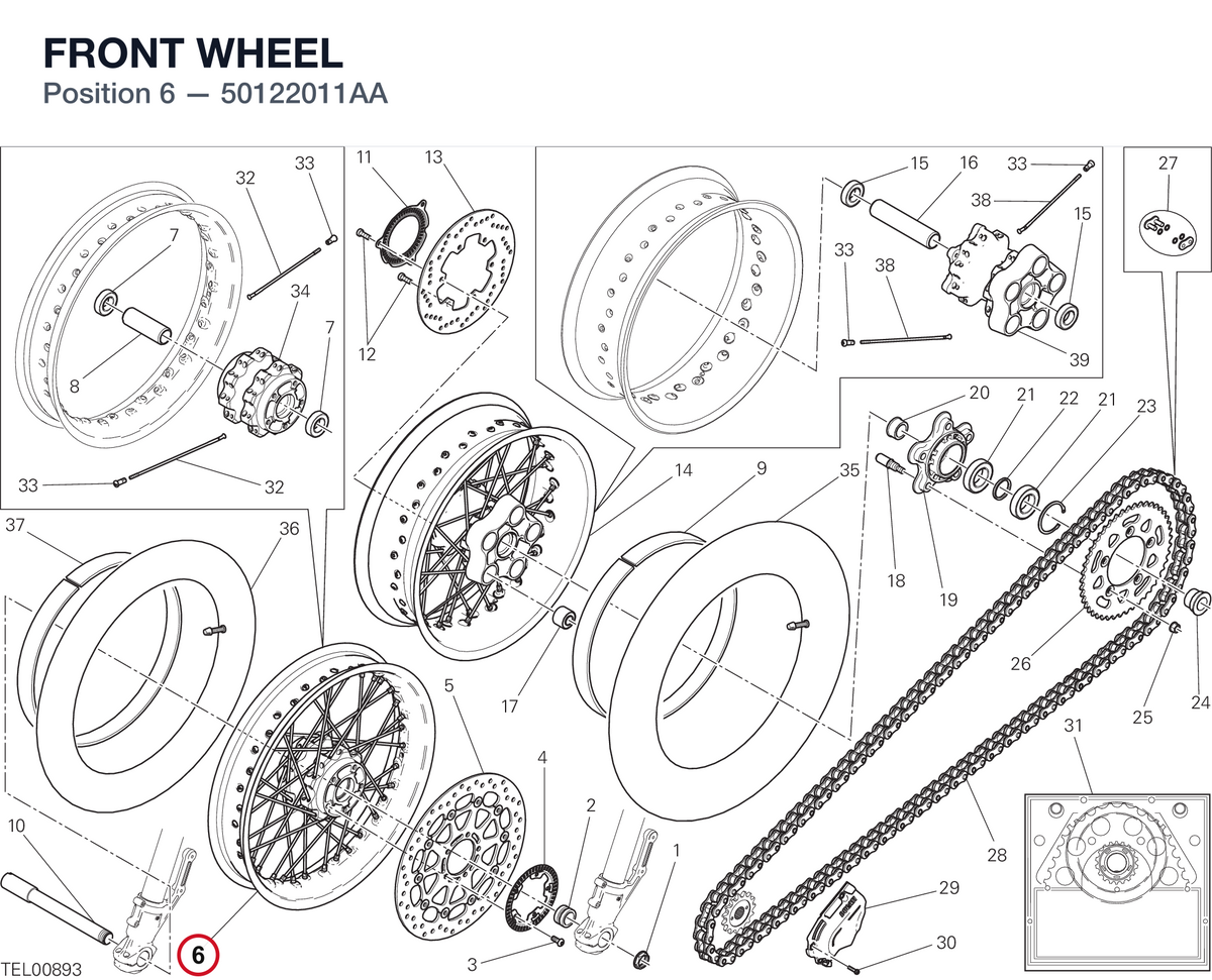 FRONT WHEEL 50122011AA diagram position
