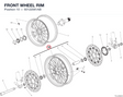 FRONT WHEEL RIM 50122061AB diagram position