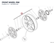 FRONT WHEEL RIM 50122241AA diagram position