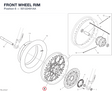 FRONT WHEEL RIM 50122491AA diagram position