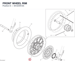 FRONT WHEEL RIM 50122491AA diagram position