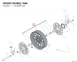 FRONT WHEEL RIM 50122851AZ diagram position
