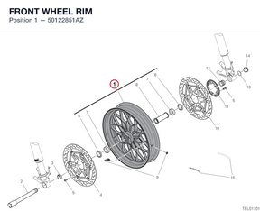 FRONT WHEEL RIM 50122851AZ diagram position