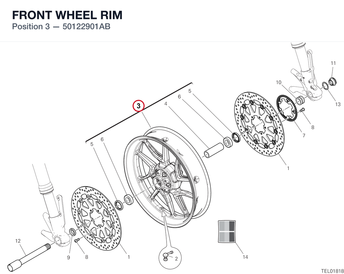 FRONT WHEEL RIM 50122901AB diagram position