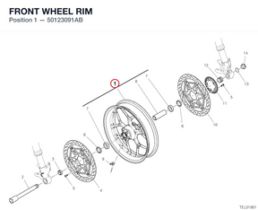FRONT WHEEL RIM 50123091AB diagram position