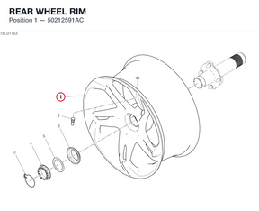 REAR WHEEL RIM 50212591AC diagram position