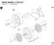 REAR WHEEL 5.75X16.5"
