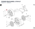 FORGED REAR WHEEL 5.75X16.5"