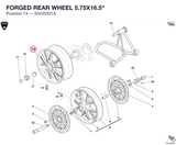 FORGED REAR WHEEL 5.75X16.5"