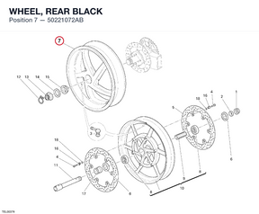 WHEEL, REAR BLACK 50221072AB diagram position