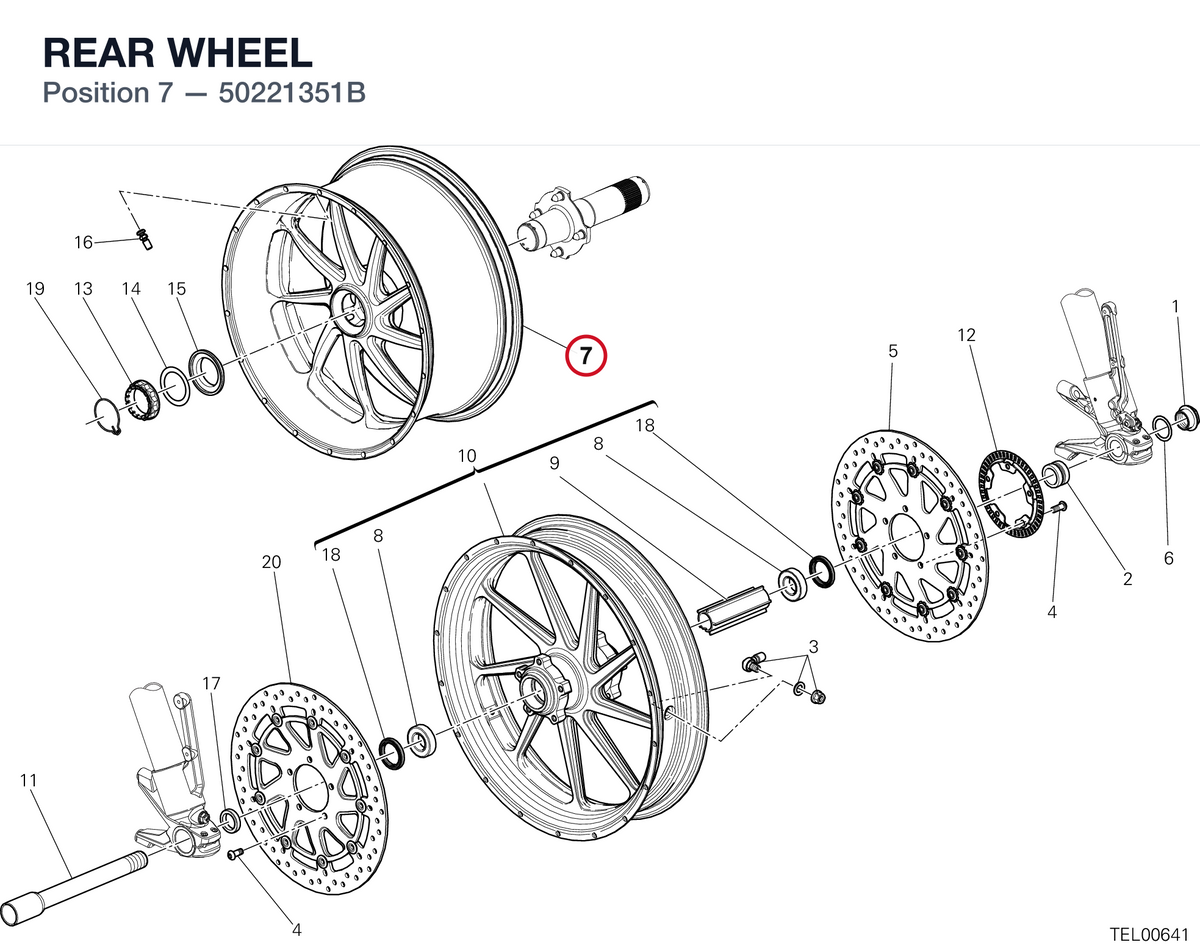 REAR WHEEL 50221351B diagram position