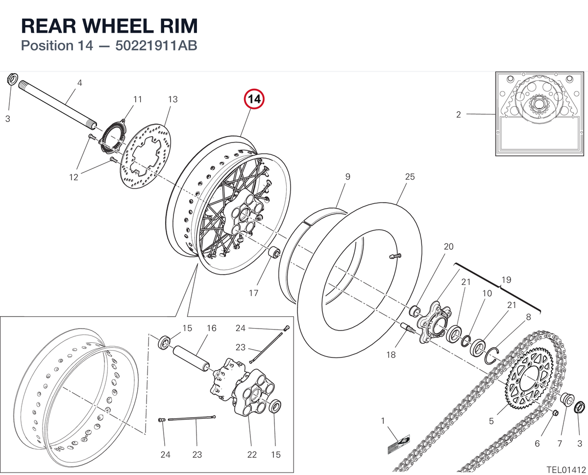REAR WHEEL RIM 50221911AB diagram position