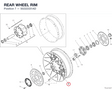 REAR WHEEL RIM 50222331AD diagram position