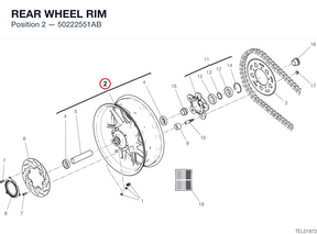 REAR WHEEL RIM 50222551AB diagram position