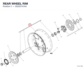 REAR WHEEL RIM 50222741AA diagram position
