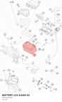 Diagram preview: BATTERY 12V 8,6AH 03 (58411053100)