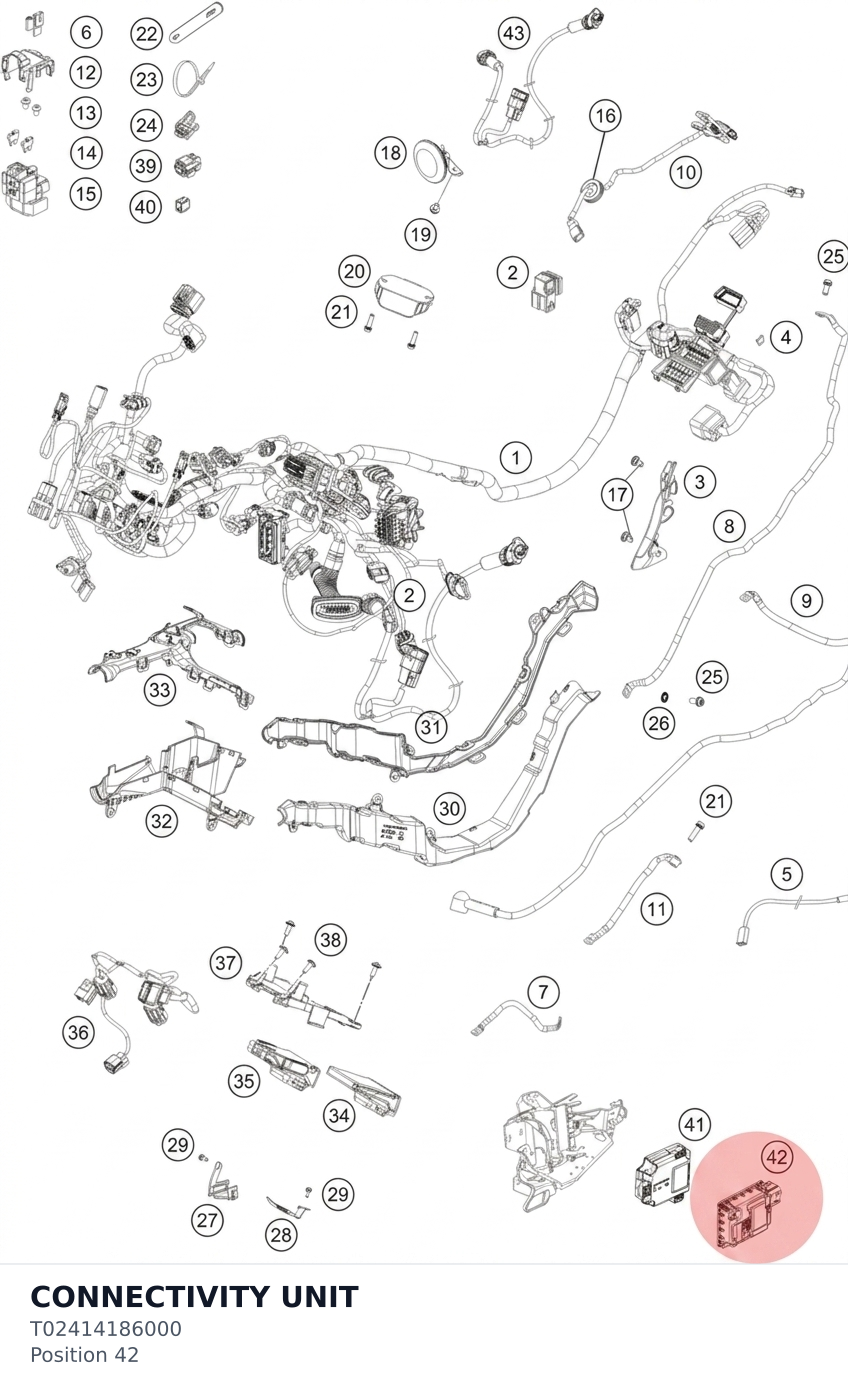 Diagram preview: CONNECTIVITY UNIT (T02414186000)