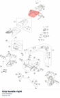 Diagram preview: Grip handle right (61912009000)