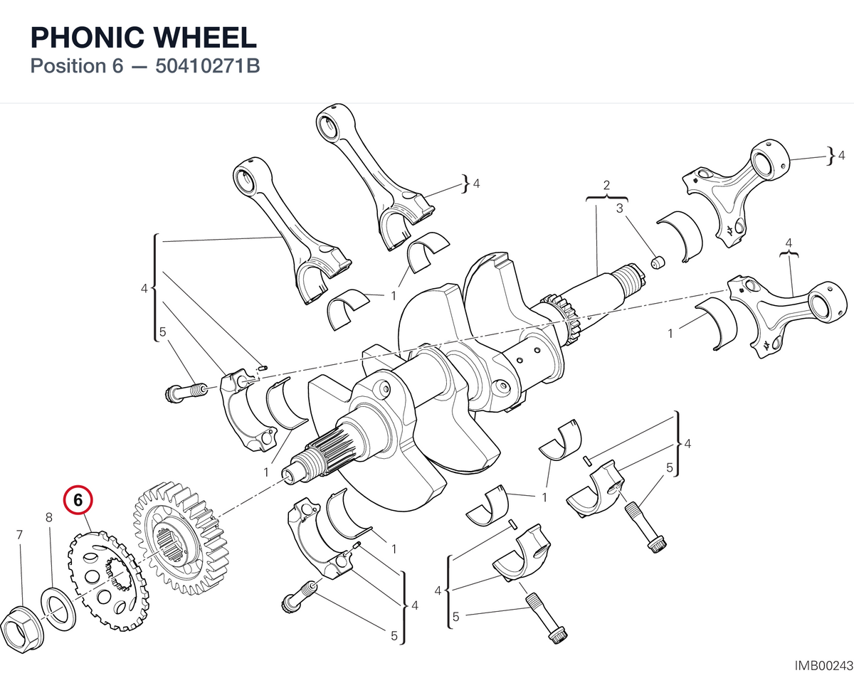 PHONIC WHEEL 50410271B diagram position