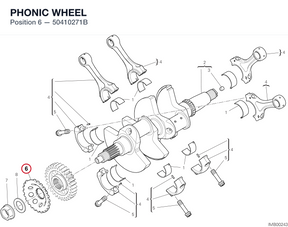 PHONIC WHEEL 50410271B diagram position