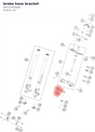 Diagram preview: brake hose bracket (A65313826000)