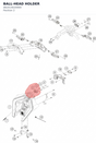 Diagram preview: BALL-HEAD HOLDER (A62414020000)
