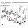CROSS SCREW M6x16 - WHEN STOCK IS 0 THIS ITEM IS NO LONGER AVAILABLE product image