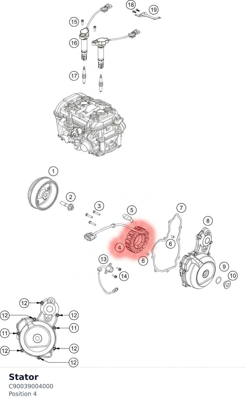 Diagram preview: Stator (C90039004000)